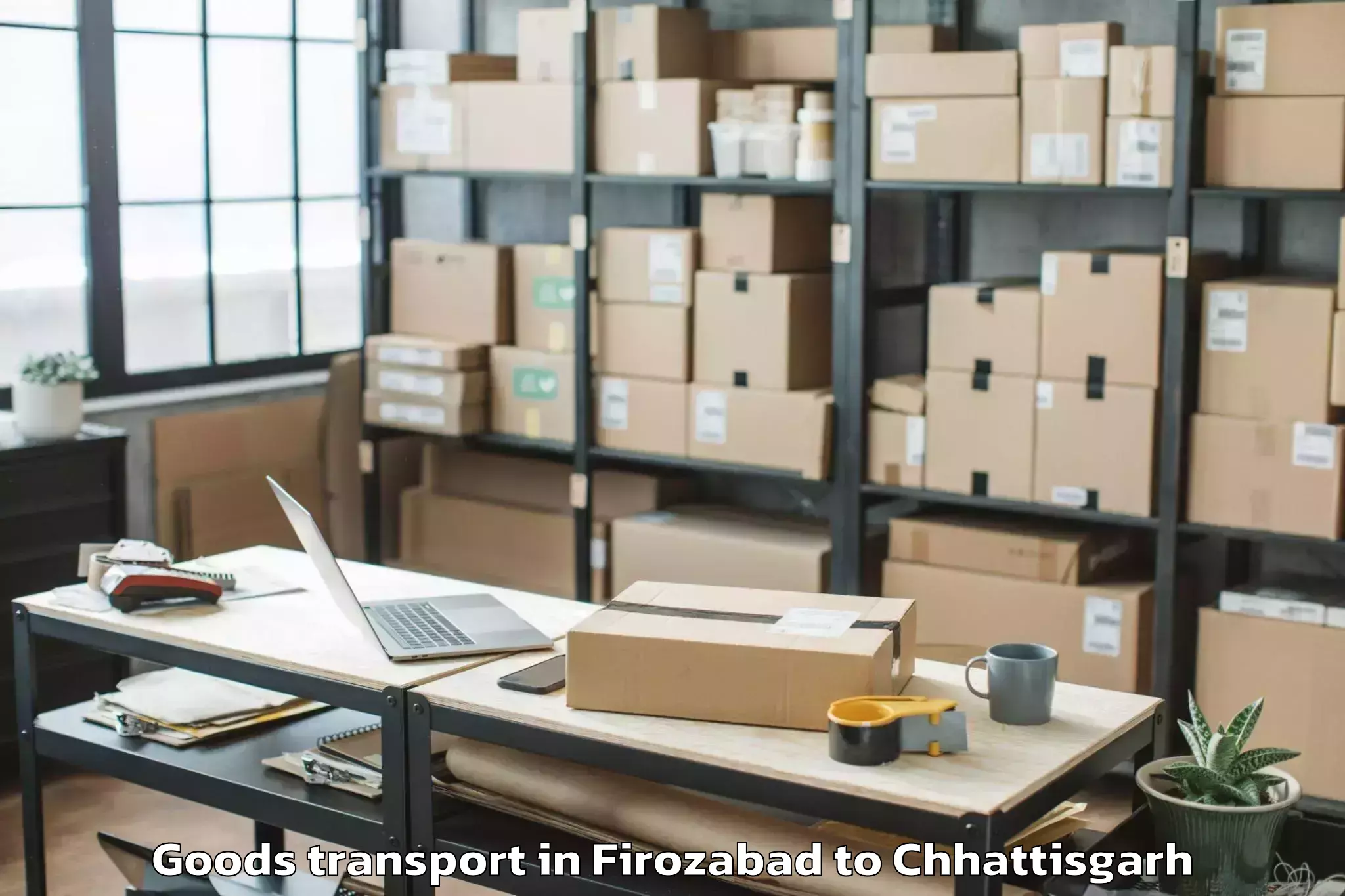 Easy Firozabad to Raigarh Goods Transport Booking